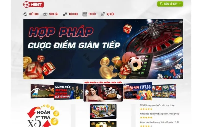 Cá cược hợp pháp cùng Mibet